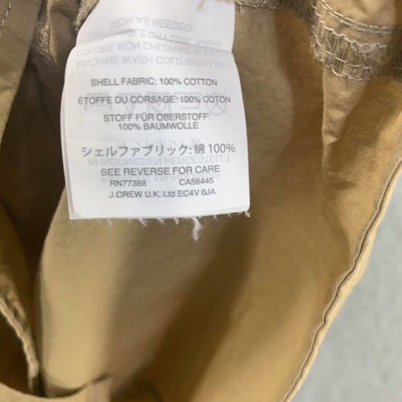 J Crew Collection Womens Shirt Dress Button Down Khaki 100% Cotton Sz XXS Brown - Picture 11 of 14